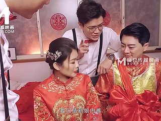 ModelMedia Asia-Lewd Wedding Scene-Liang Yun Fei-MD-0232-tốt nhất Áo khiêu dâm Châu Á Dusting khiêu dâm