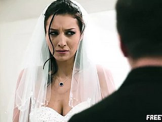 Bride Gets Botheration Fucked Hard by Brother Be advisable for A difficulty Spot of bother Before Connubial